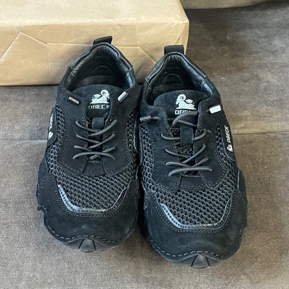 DBECK Women's Black Mesh & Suede Low-Top Sneakers Size 8 EUC Casual - Picture 4 of 7